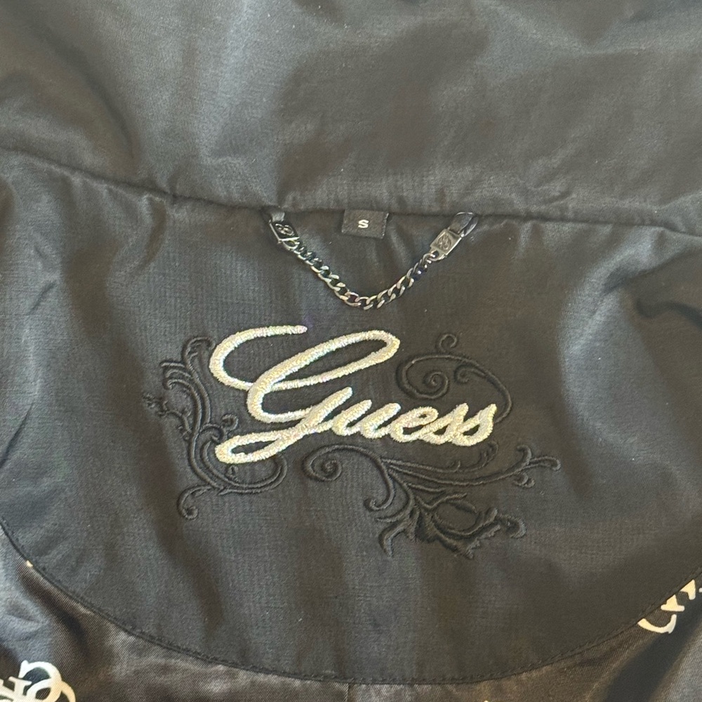 Guess Black Utility Jacket Quilted Weather-Resistant - Picture 4 of 6